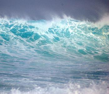 receding sea tsunami