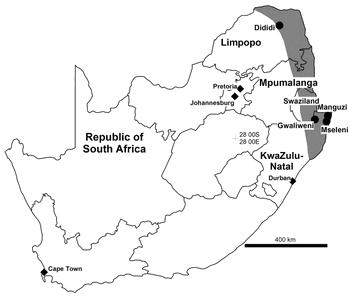 South Africa map