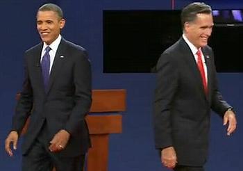 Obama and Romney