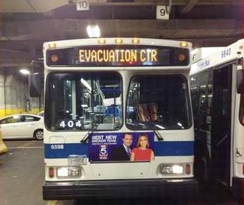 evacuation bus