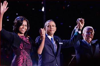 President Barack Obama, First Lady Michelle Obama, Vice President Joe Biden