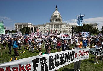 no fracking rally
