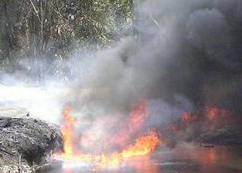 oil fire, Nigeria