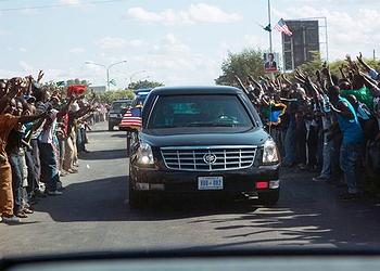 Obama motorcade