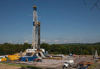 fracking rig