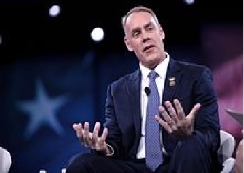 Montana Congressman Ryan Zinke speaking at the 2016 Conservative Political Action Conference in Washington, D.C. (Photo by Gage Skidmore)