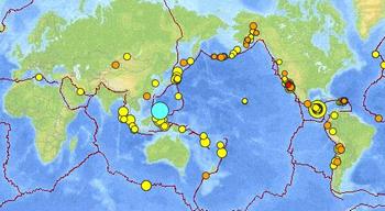 earthquake map