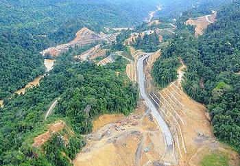 Murum dam construction