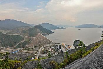 Bakun dam Sarawak Malaysia