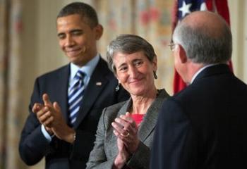 Obama, Jewell, Salazar