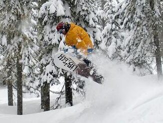 snowboarder Stevens Pass