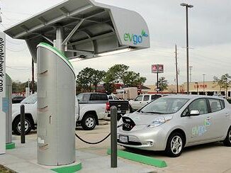 Nissan Leaf charging