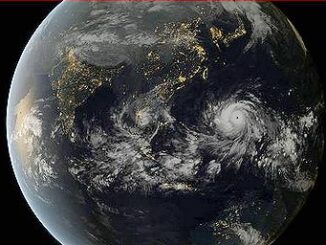typhoon from space