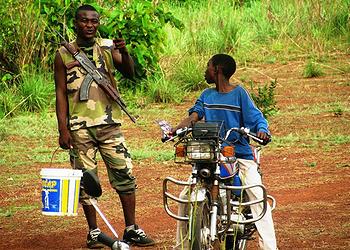 soldier and child