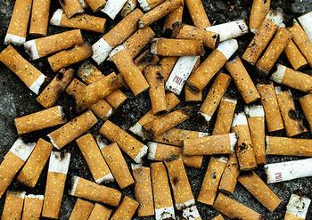 cigarette butts