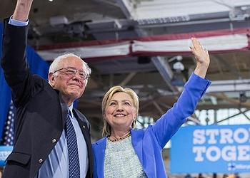 Sanders, Clinton