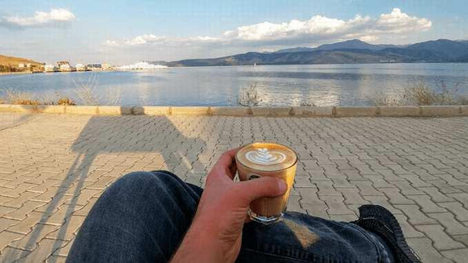 coffee at sunrise