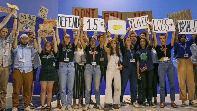 COP27 demonstration