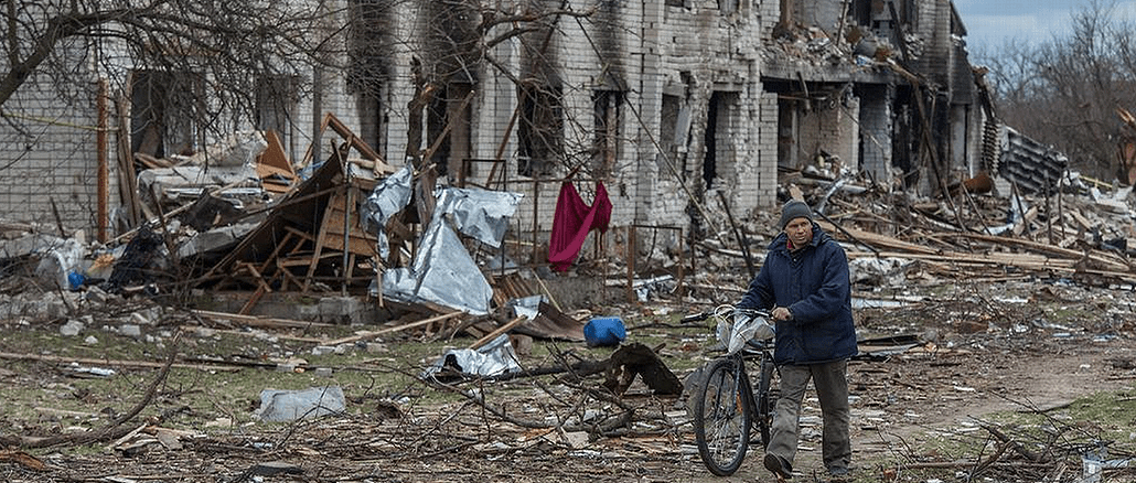 Ukraine bomb damage