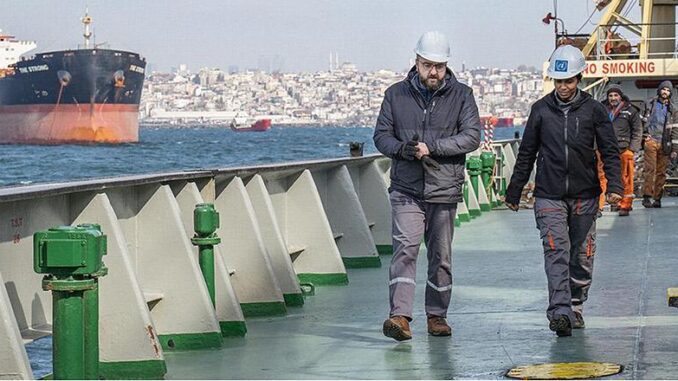 Black Sea grain ship inspectors