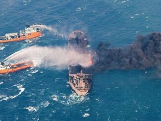 oil tanker fire China