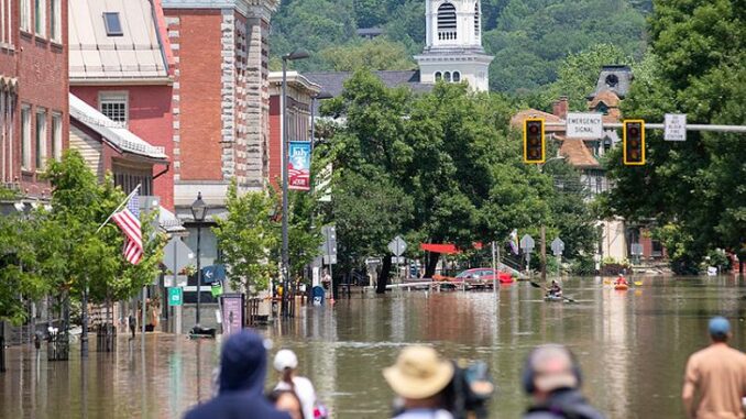 Montpelier flood downtown