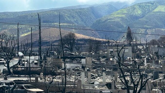 Lahaina Maui burned