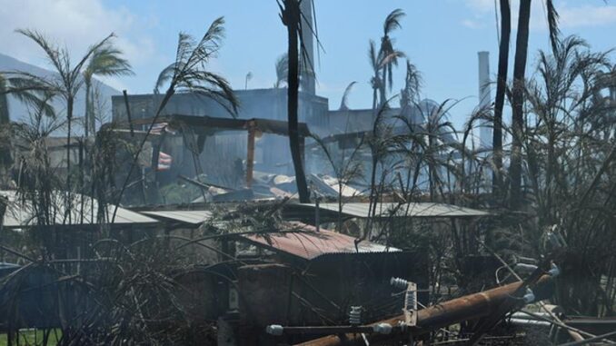 Lahaina, Maui burned