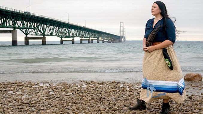 Indian chief Mackinac Strait