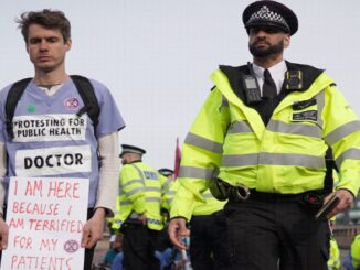 doctor protests London UK