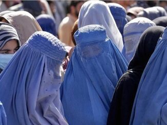 Afghani women in burquas