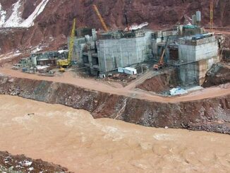 Rogun Dam construction