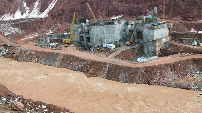 Rogun Dam construction