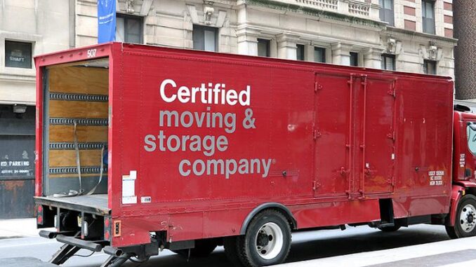 Delivery trucks, Manhattan