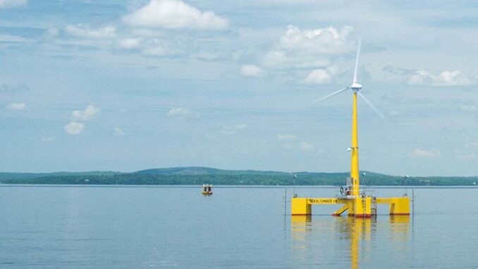 Floating wind turbine Maine