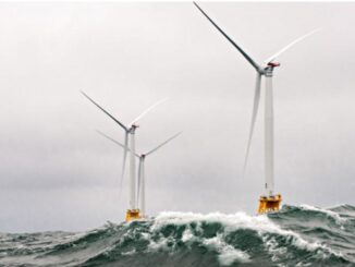 Wind turbines offshore Rhode Island