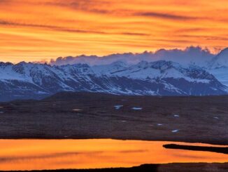 Sunset over Alaska