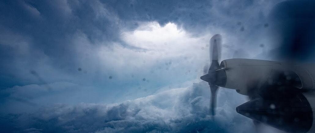 Hurricane hunter plane