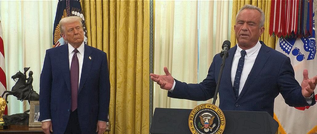 President Trump, RFK JR. Oval Office