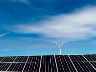 solar panels wind turbines